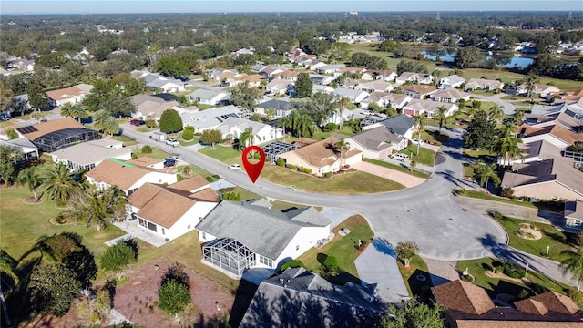 4634 Summerbridge Cir, Leesburg, FL 34748 - aerial view of property's location with nearby suburban area and a large body of water