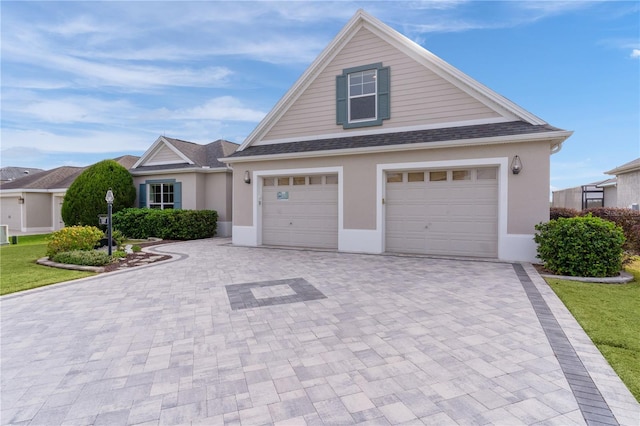 view of front of house featuring a garage