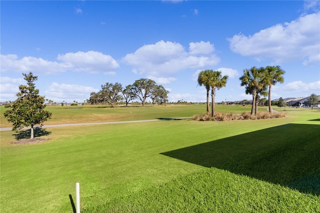 surrounding community featuring a lawn