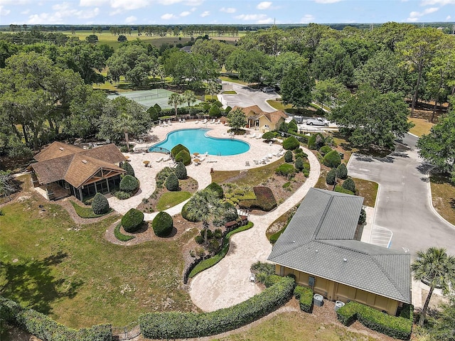 birds eye view of property