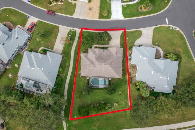 birds eye view of property