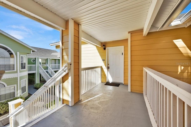 view of balcony