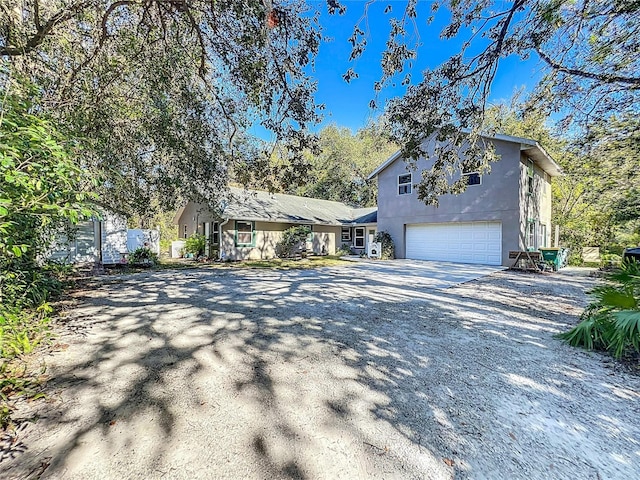 view of front of house featuring a garage