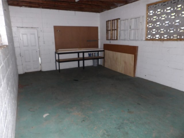 view of basement