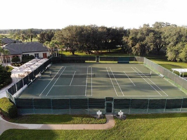 view of tennis court