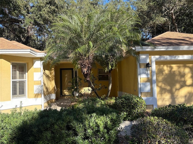 view of home's exterior featuring a garage