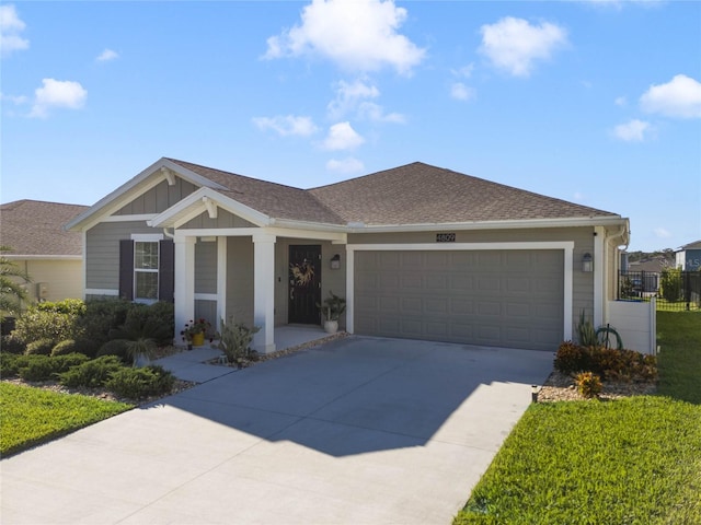 ranch-style house with a garage