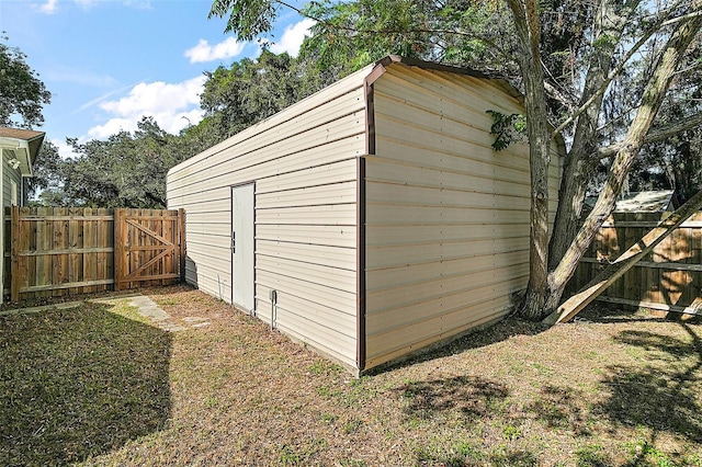 view of outdoor structure