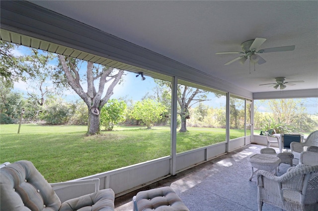 view of sunroom / solarium