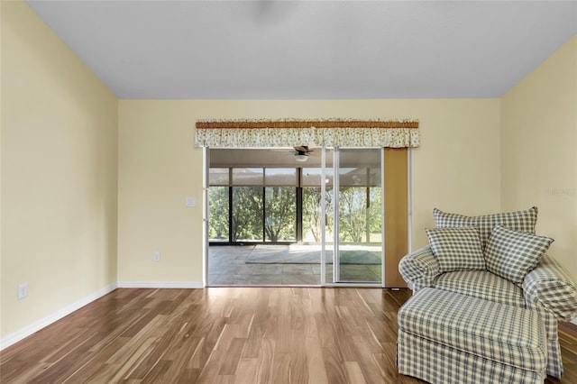 unfurnished room featuring hardwood / wood-style floors