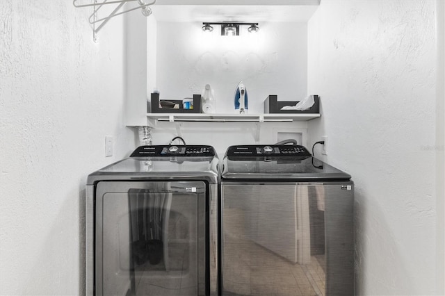 laundry area featuring separate washer and dryer