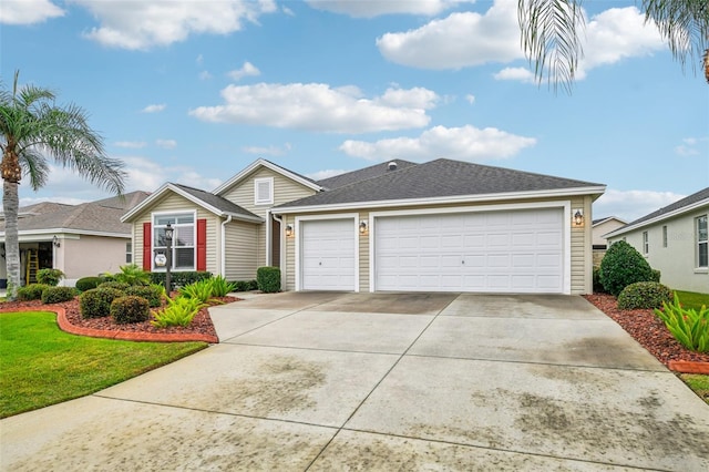 ranch-style house with a garage