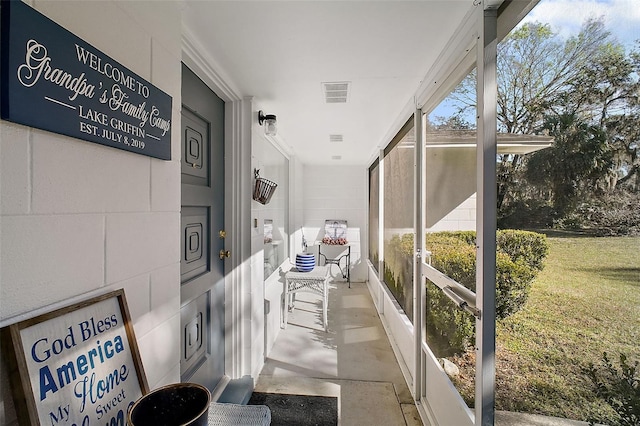 sunroom featuring a wealth of natural light