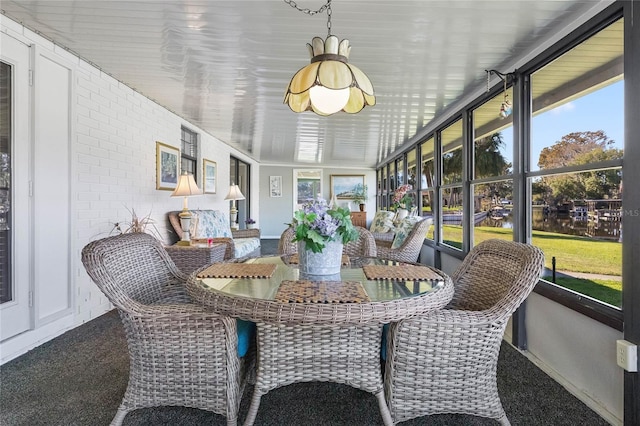 view of sunroom / solarium