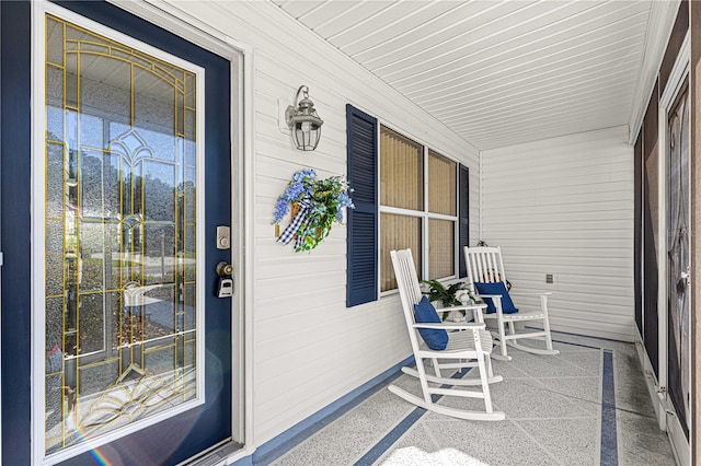 view of sunroom