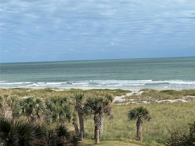 property view of water with a view of the beach