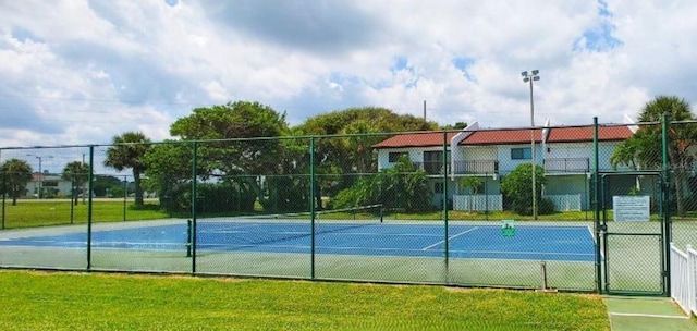 view of tennis court