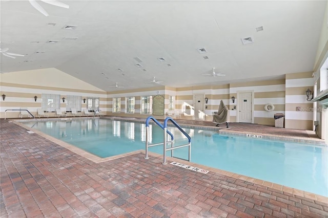 1063 Mesa Verde Ct, Clermont, FL 34711 - pool featuring a ceiling fan
