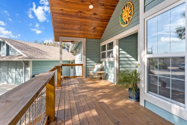 view of wooden terrace