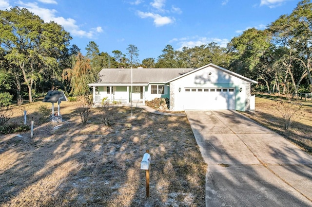 ranch-style house with a garage