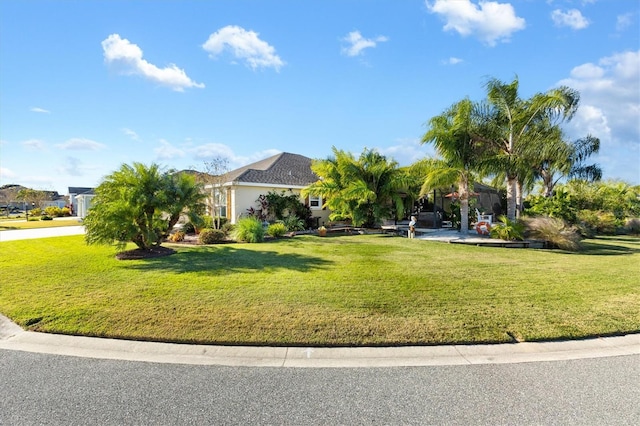 exterior space with a lawn