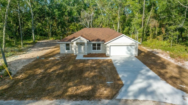 view of front of house featuring a garage