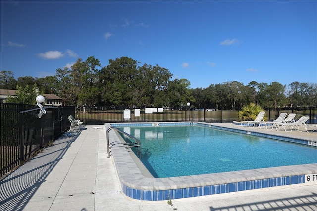 view of pool with a patio