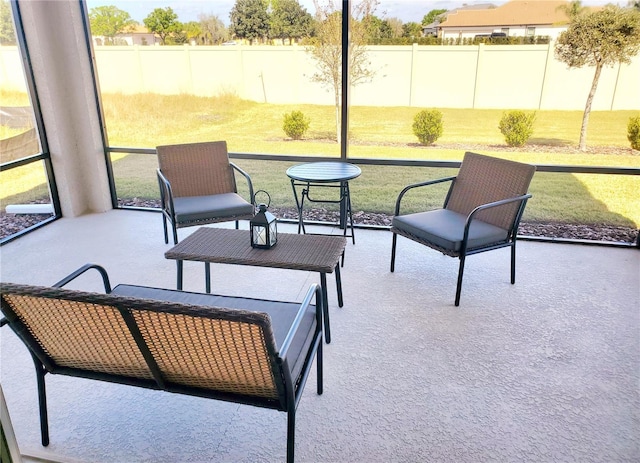 view of sunroom / solarium