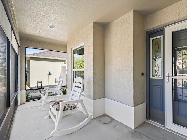 view of sunroom