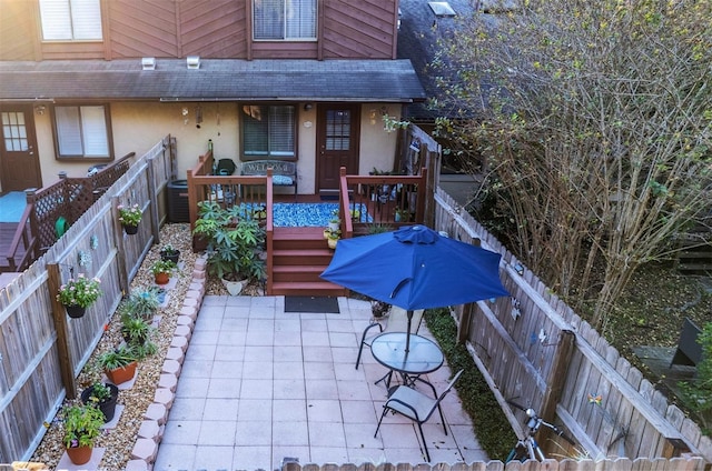 rear view of house with a patio area