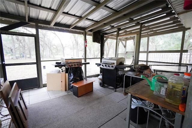 sunroom with a wealth of natural light