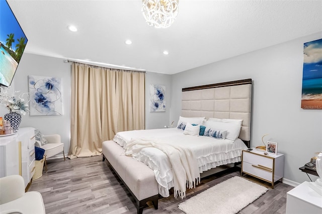 1087 Welch Hill Cir, Apopka, FL 32712 - bedroom featuring wood finished floors and recessed lighting