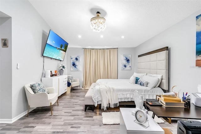 1087 Welch Hill Cir, Apopka, FL 32712 - bedroom with light wood-style floors, recessed lighting, and baseboards