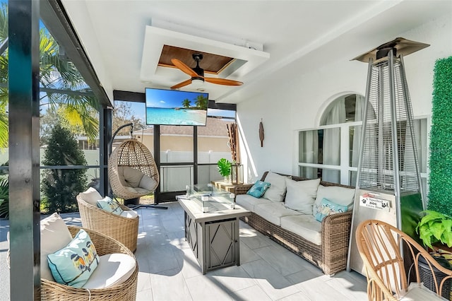 view of patio / terrace with an outdoor hangout area