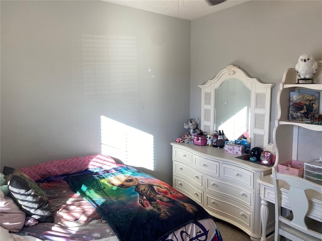 bedroom with multiple windows