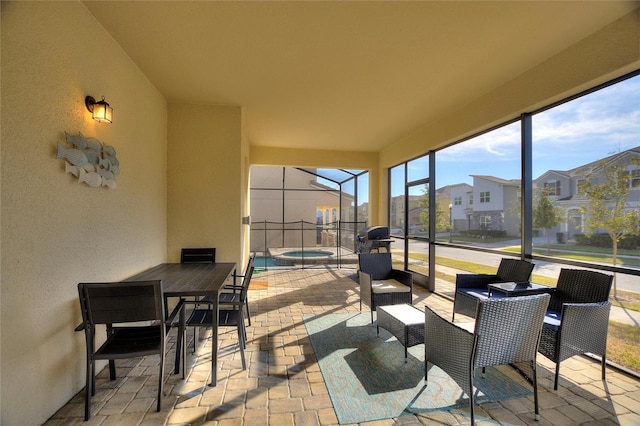 view of sunroom / solarium