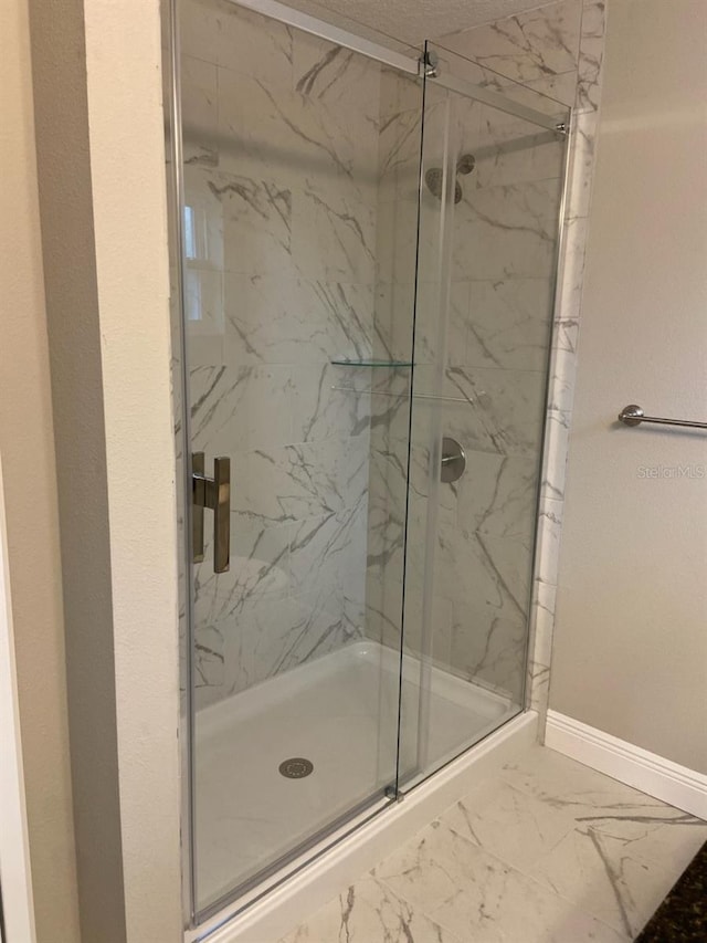 bathroom with walk in shower