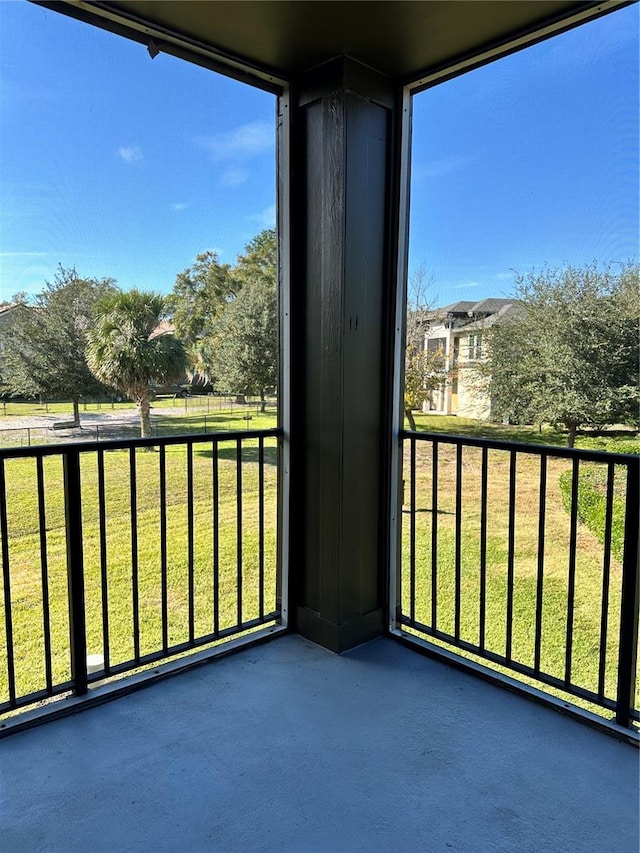 view of balcony