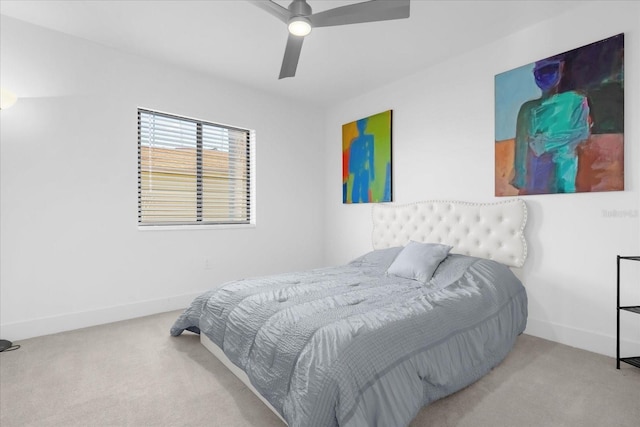 9 Crow Ct, Palm Coast, FL 32137 - bedroom with carpet floors and a ceiling fan