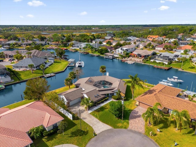 9 Crow Ct, Palm Coast, FL 32137 - aerial view of residential area with a large body of water