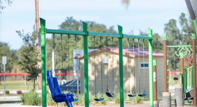 view of jungle gym