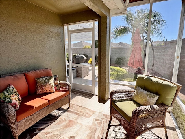 view of sunroom / solarium