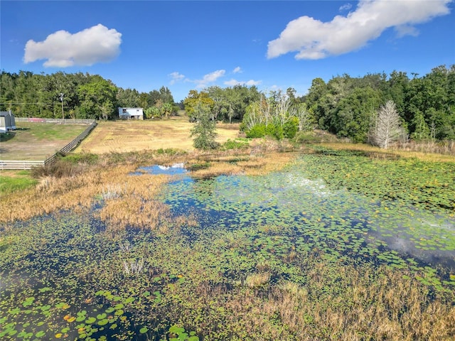 exterior space with a rural view