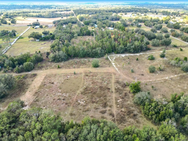 aerial view featuring a rural view