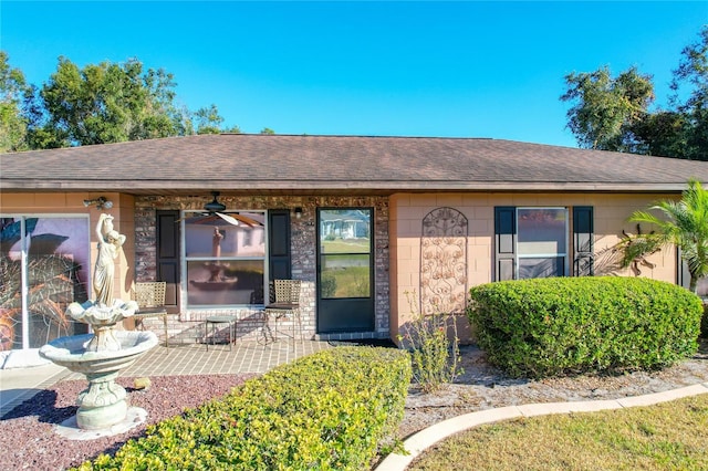 view of ranch-style home