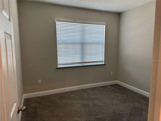 unfurnished room with carpet floors