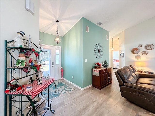 interior space featuring light hardwood / wood-style floors