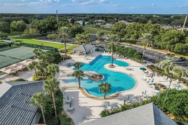 birds eye view of property