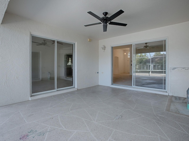 view of patio / terrace with ceiling fan