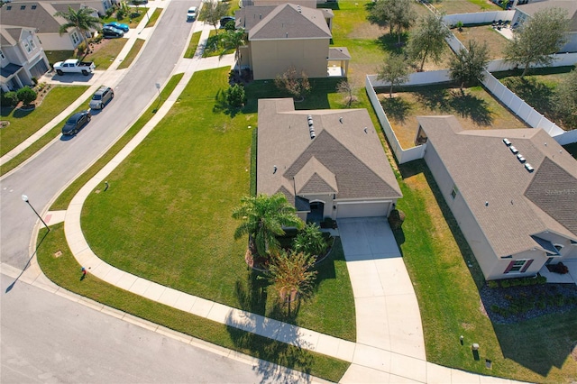 drone / aerial view featuring a residential view